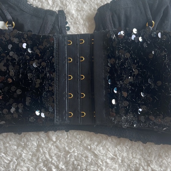 Anthropologie Sequin Crop Top - Picture 7 of 9